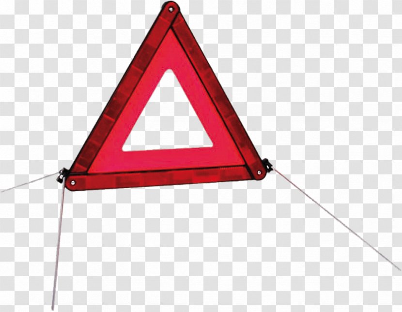 Triangle Car Warning Sign Geometric Shape Line - Geometry Transparent PNG