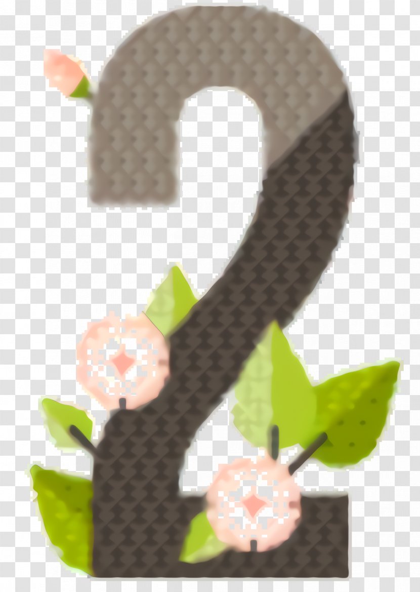 Green Leaf Background - Number Plant Transparent PNG
