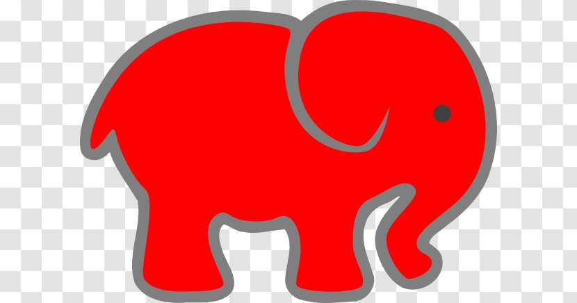 Indian Elephant Red Clip Art - Animal - Watercolor Baby Transparent PNG