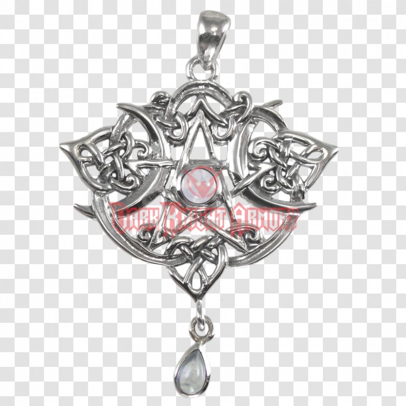 Locket Pentacle Earring Charms & Pendants Pentagram - Necklace - Silver Transparent PNG