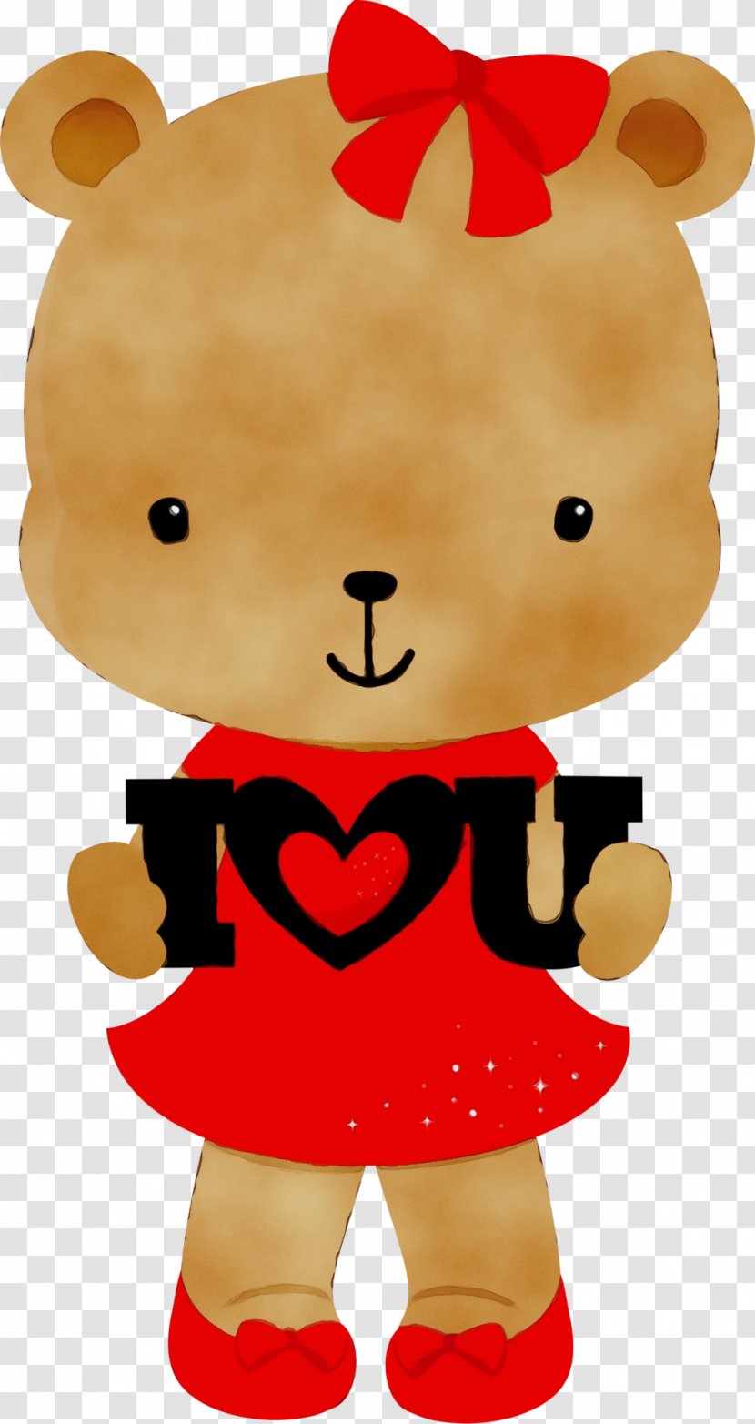 Valentines Day Cartoon - Stuffed Toy - Plush Smile Transparent PNG