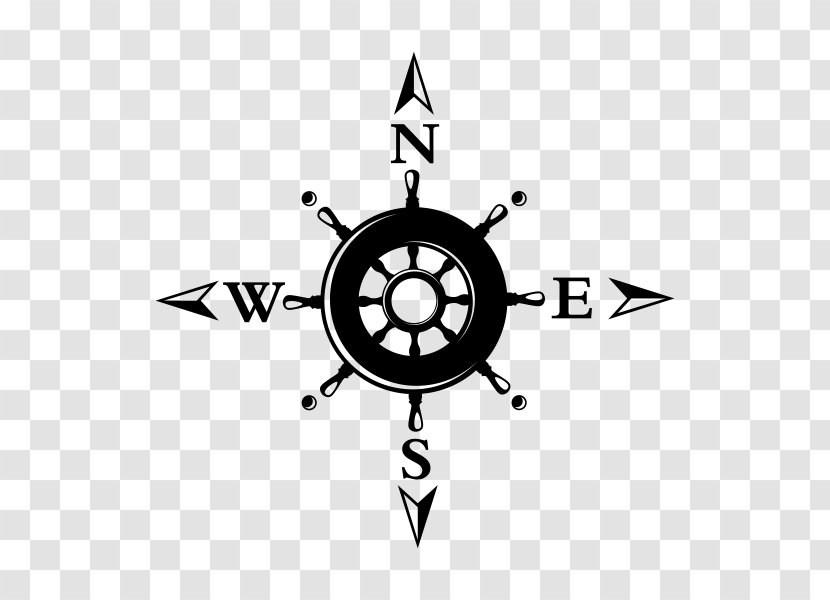 Compass Rose Throw Pillows North - Symbol - Vintage Box Transparent PNG