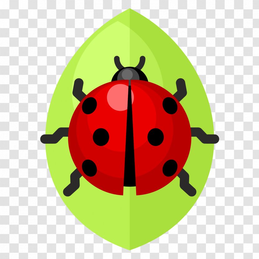 Beetle Ladybird Clip Art - Animation - Vector Green Leaves Ladybug Transparent PNG