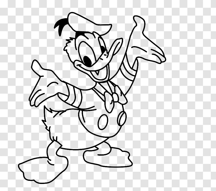 Donald Duck Daisy Coloring Book Drawing Cartoon - Flower Transparent PNG