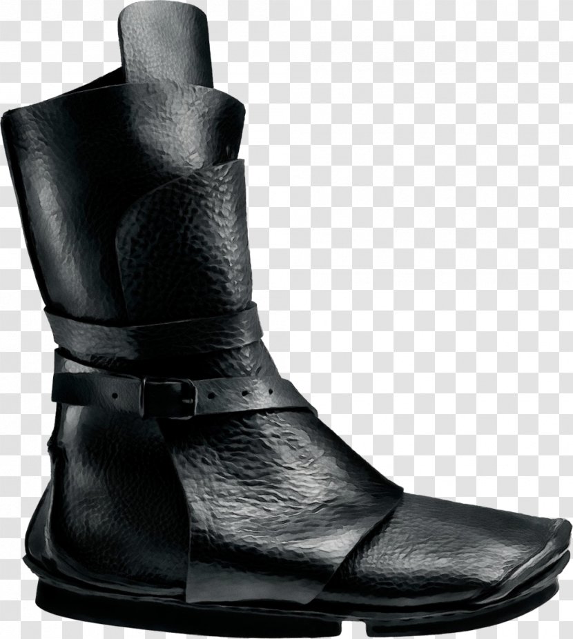 Footwear Boot Shoe Black Work Boots - Motorcycle Leather Transparent PNG