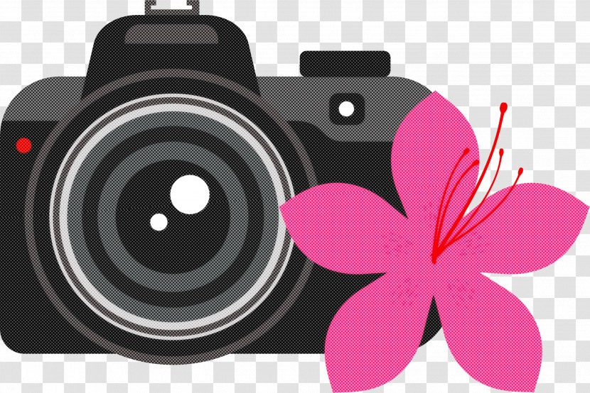 Camera Flower Transparent PNG