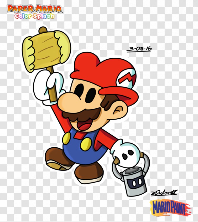 Paper Mario: Color Splash Super Mario Bros. - Art - Caramel Transparent PNG