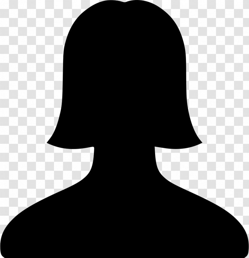 Woman Female Silhouette - Neck Transparent PNG
