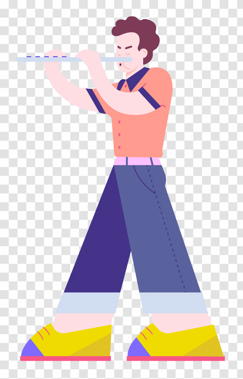 Playing The Flute Music Transparent PNG