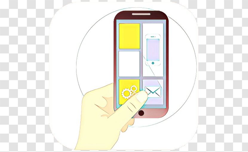 Gadget Yellow Technology Electronic Device Mobile Phone - Communication - Hand Portable Communications Transparent PNG