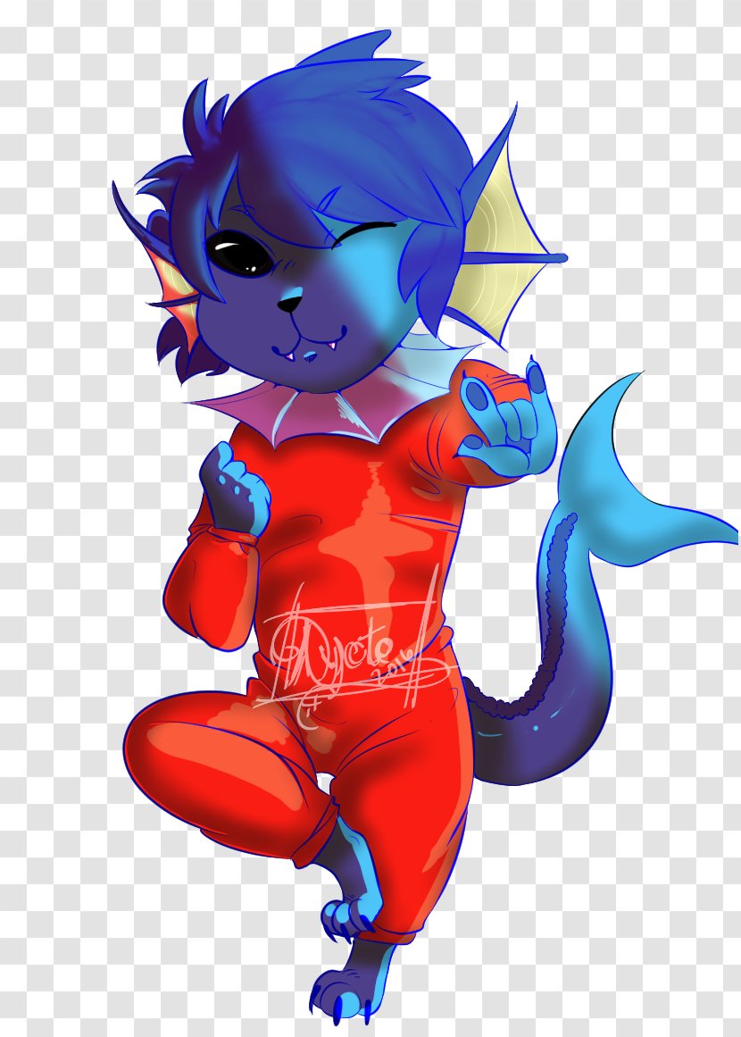 Demon Illustration Cobalt Blue Cartoon - Cutie Pie Boy Transparent PNG