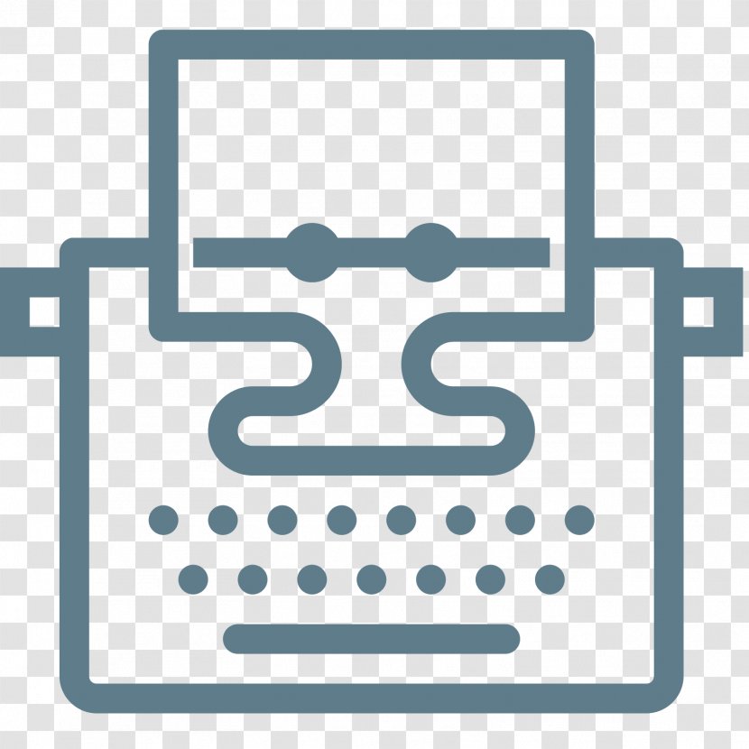 Social Media Blog Theme - Symbol - Typewriter Transparent PNG