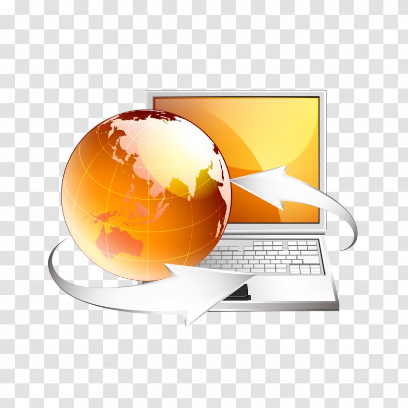 Laptop Computer Icon - Screenshot - Earth And Notebook Transparent PNG