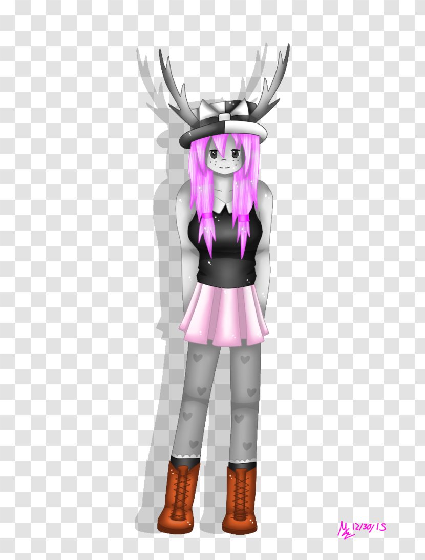 Deer Pink M Figurine RTV - Costume Transparent PNG