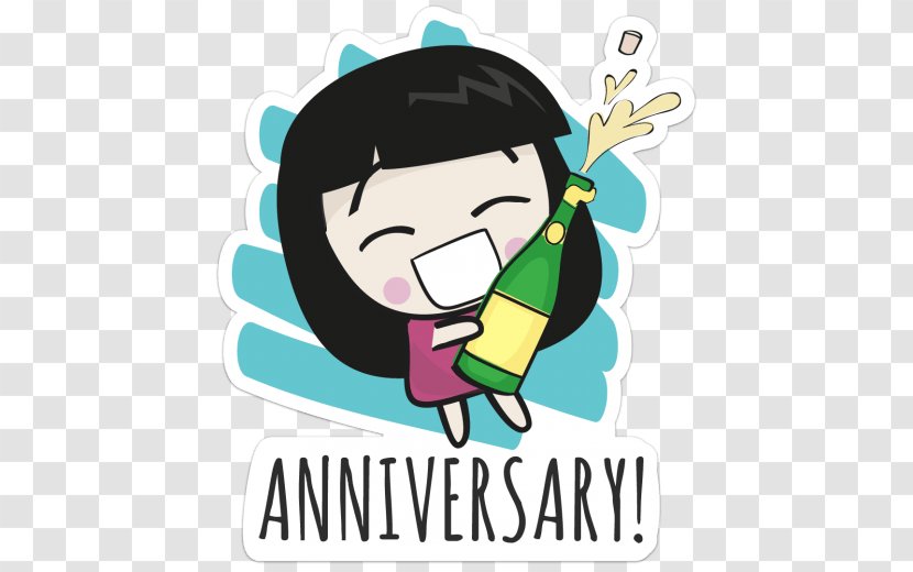 Human Behavior Brand Character Clip Art - Facial Expression - Anniversary Celebration Transparent PNG