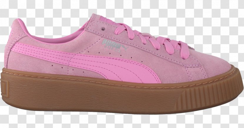 pink puma platform trainers