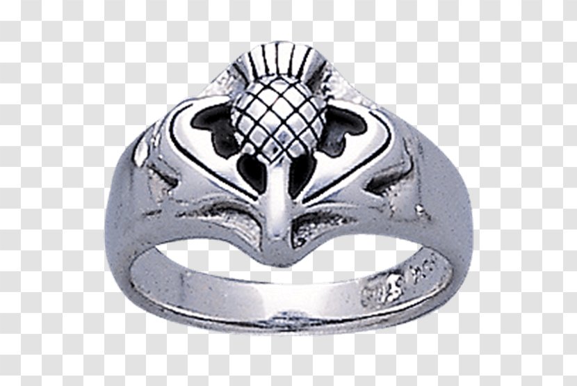 Ring Scotland Onopordum Acanthium Thistle Gemstone - Celts Transparent PNG