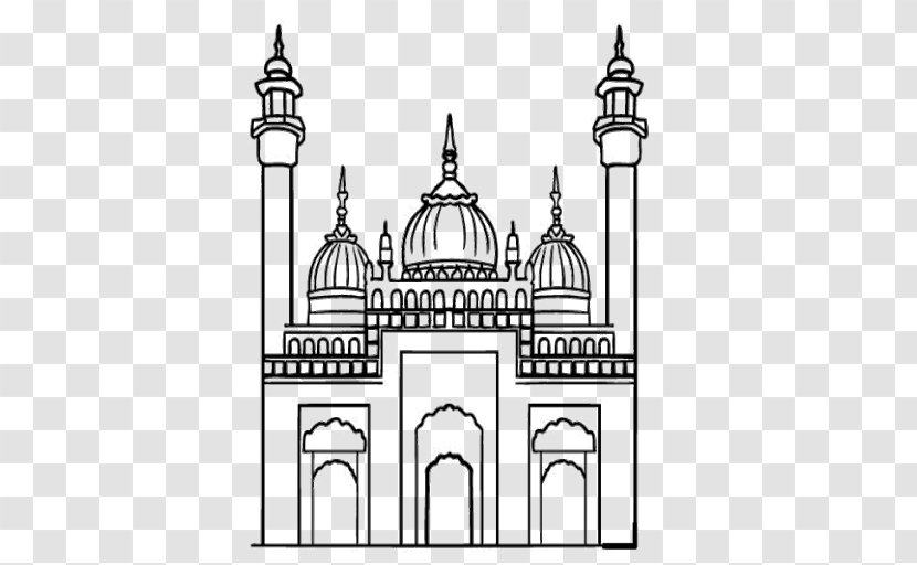 Mewarnai Gambar Cookie Family Colouring Pages Mosque - Synagogue Transparent PNG