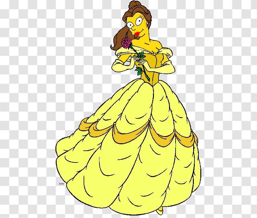 Belle Beauty And The Beast Princess Jasmine Ariel - Vertebrate Transparent PNG