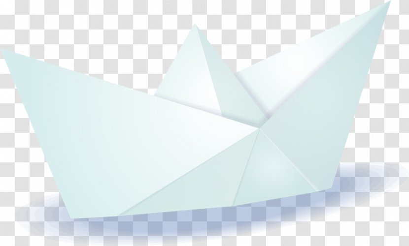 Angle Origami - Triangle - Handmade Paper Boat Transparent PNG