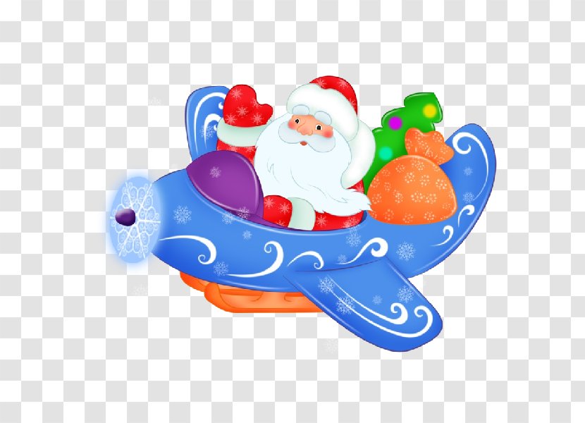 Santa Claus Ded Moroz Mrs. Clip Art Christmas Day - Sled - Q10 Vector Transparent PNG