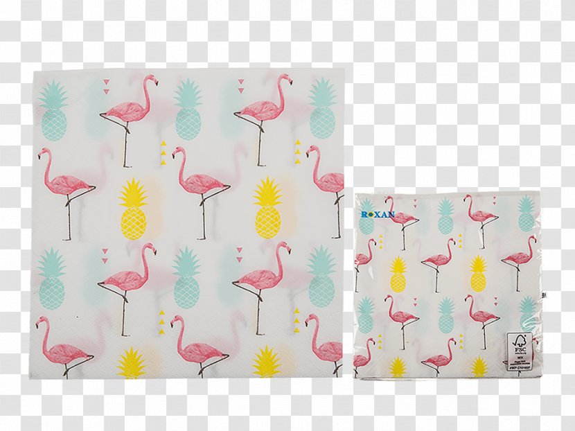 Paper Cloth Napkins Decoupage Pineapple Flamingos - Home Decoration Materials Transparent PNG