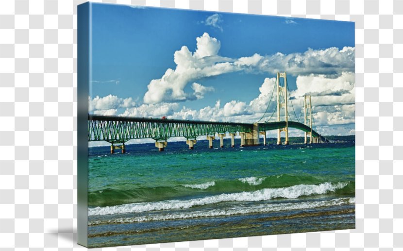 Mackinac Bridge County, Michigan Imagekind Bridge–tunnel - Picture Frame Transparent PNG