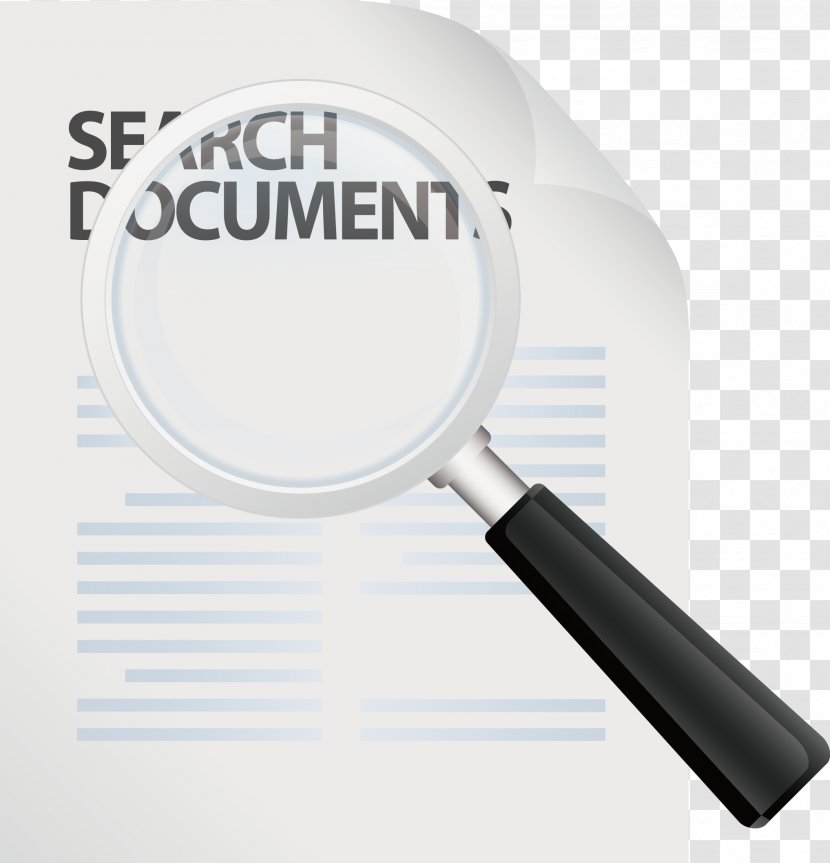 Paper Magnifying Glass Stationery Icon - Vector Transparent PNG