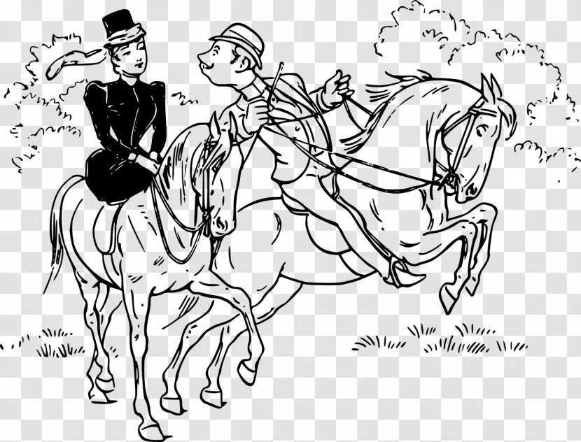 Riding Horse Equestrian Clip Art - Frame - Valentine's Day Theme Transparent PNG