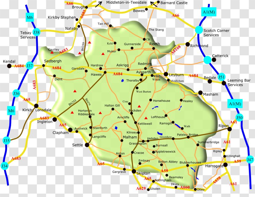 Malham Cove Map Rock Climbing Austwick - Park Transparent PNG