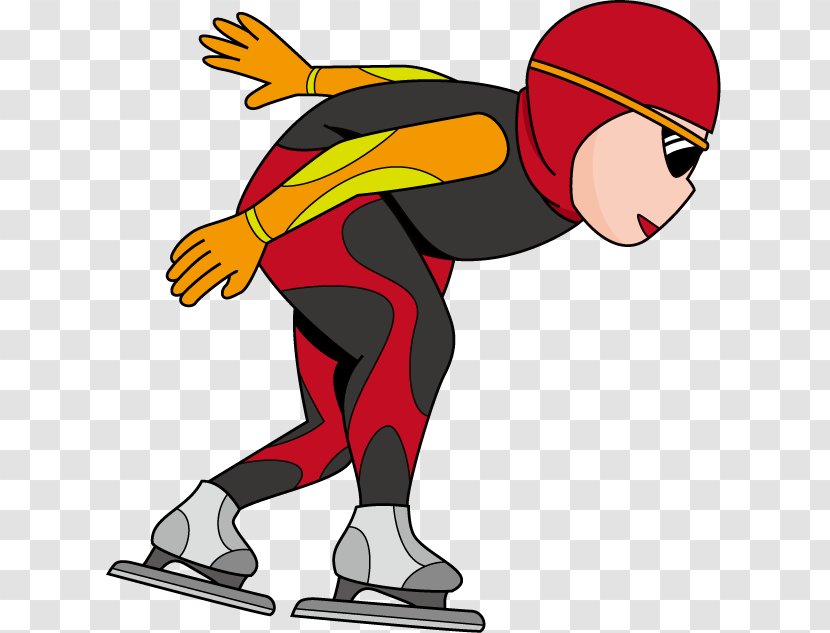 Speed Skating Shoe Ice Clip Art - Male Transparent PNG