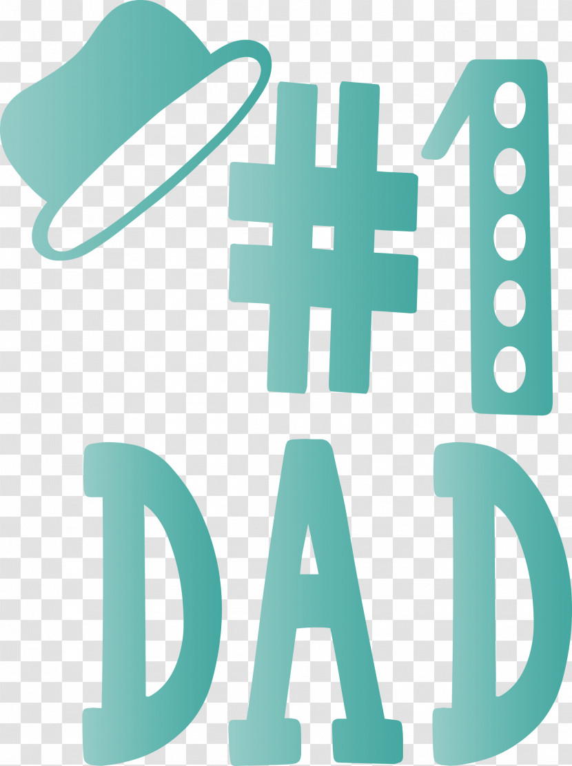 No1 Dad Happy Fathers Day Transparent PNG