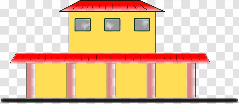 House Cartoon - Train - Roof Rectangle Transparent PNG