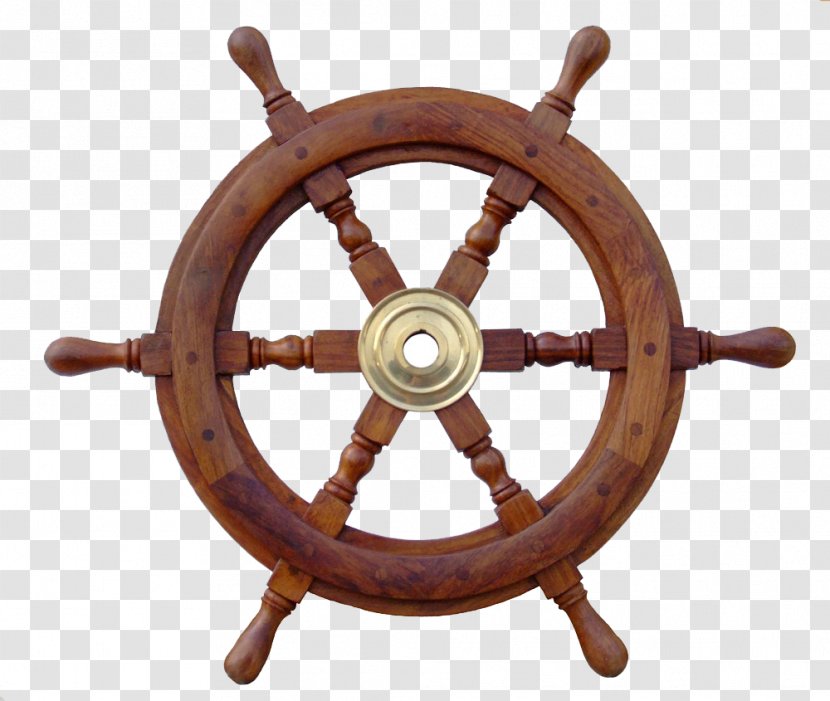 Ships Wheel Ship Model Maritime Transport - Wood - Rudder Steering Transparent PNG