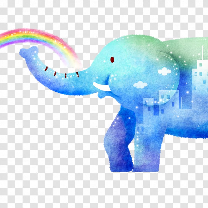 Elephant Painting Cartoon Illustration - Indian Transparent PNG