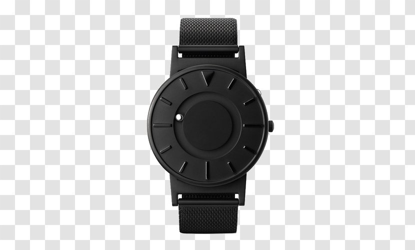 Watch Quartz Clock Stainless Steel Strap Swiss Made - Mesh - EONEBradleyBlack Watches Transparent PNG