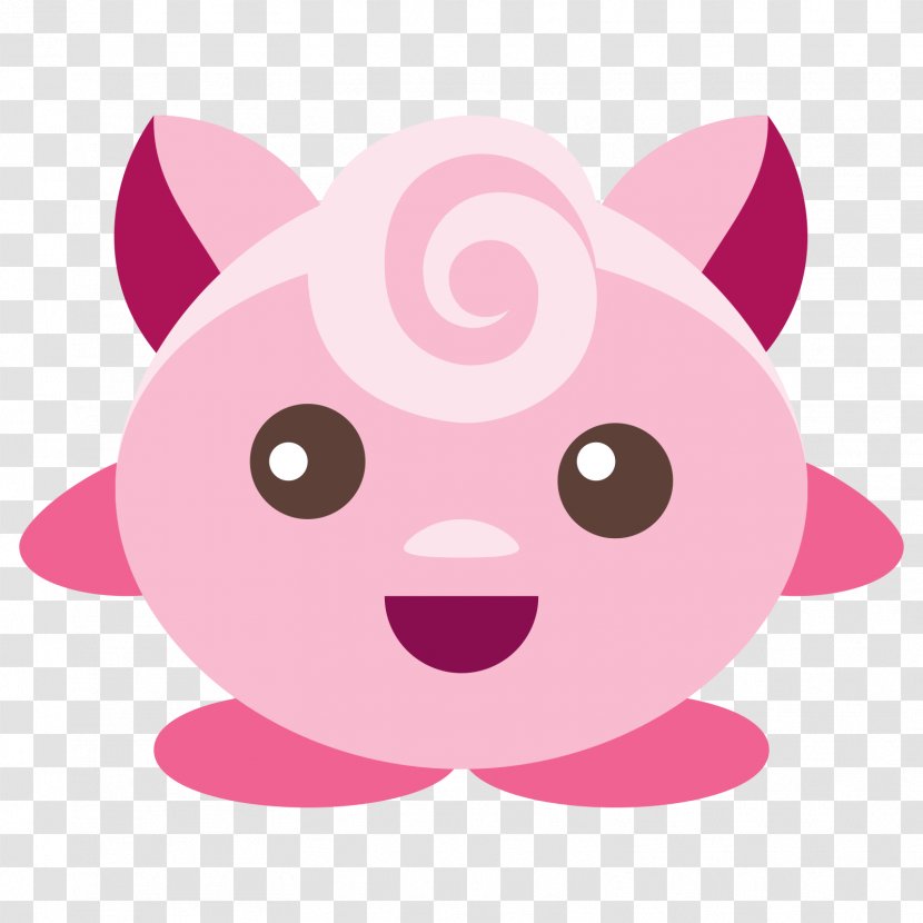 Jigglypuff Pokémon Clip Art - Head - Pokemon Transparent PNG