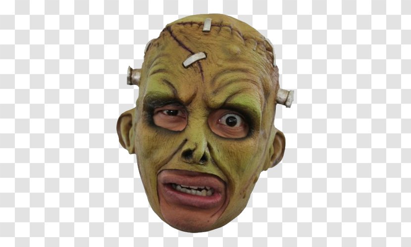 Mask Frankenstein's Monster Costume Halloween - Masque Transparent PNG