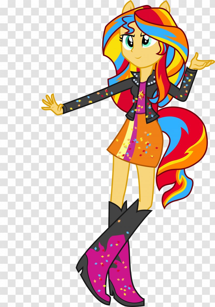 Sunset Shimmer Pinkie Pie Applejack Rarity Rainbow Dash - Fictional Character - Daydream Vector Transparent PNG