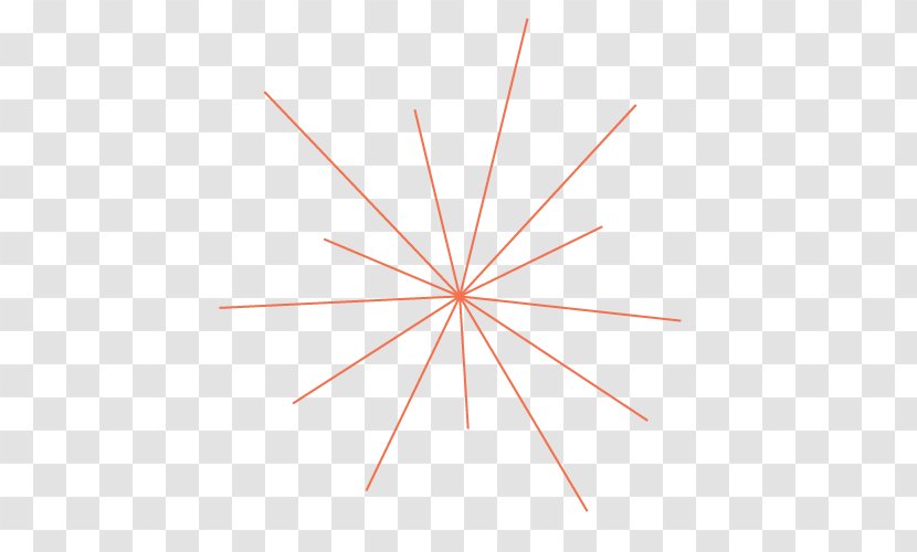 Line Circle Point Triangle - Orange Transparent PNG