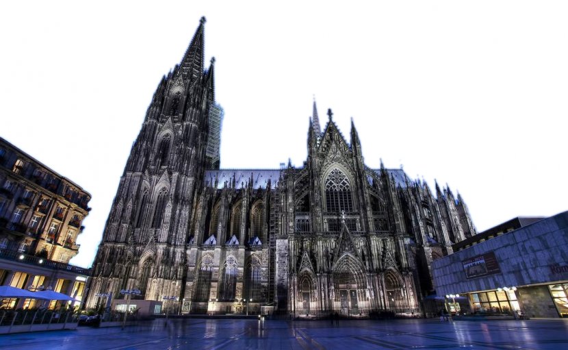 Cologne Cathedral Piazza Navona Church Architecture - Landmark - Night View Transparent PNG