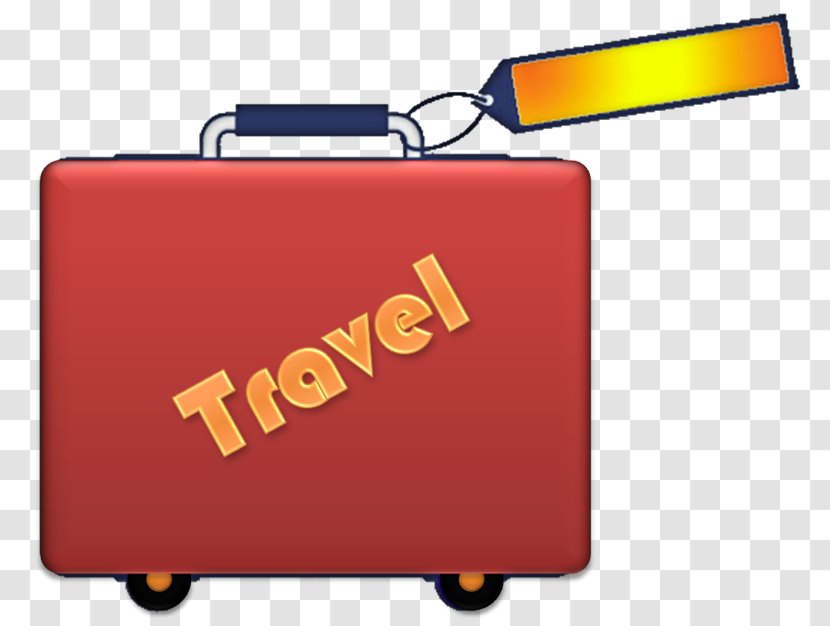 Travel Agent Hotel Baggage Suitcase - Orange - Tourist Transparent PNG