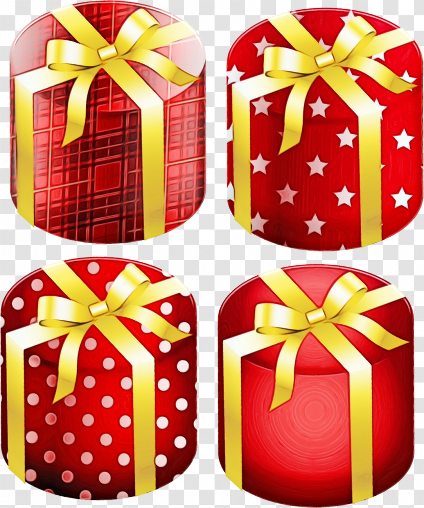 Present Gift Wrapping Ribbon Red Party Favor Transparent PNG