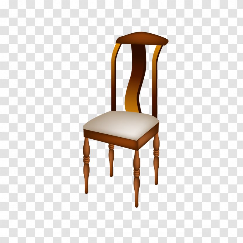 Chair Table Furniture - Hardwood - Retro Transparent PNG