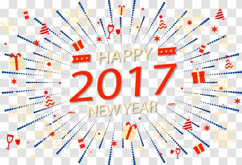 New Year Card Fireworks - Area - Ray Background Transparent PNG