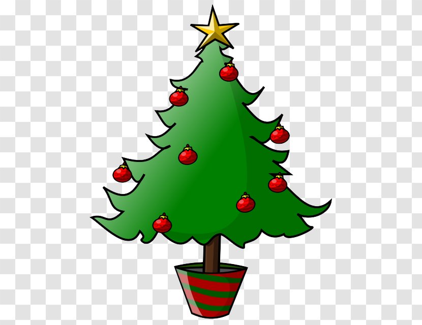 Christmas Tree Clip Art - Evergreen - Free Cliparts Ore Transparent PNG