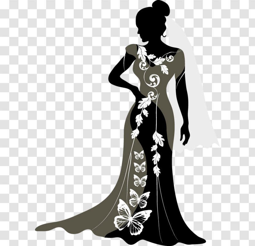 Drawing Silhouette - Dress - Design Transparent PNG