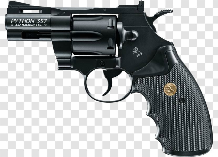 .357 Magnum Colt Python Revolver Cartuccia Air Gun - Ranged Weapon - Ruger Gp100 Transparent PNG