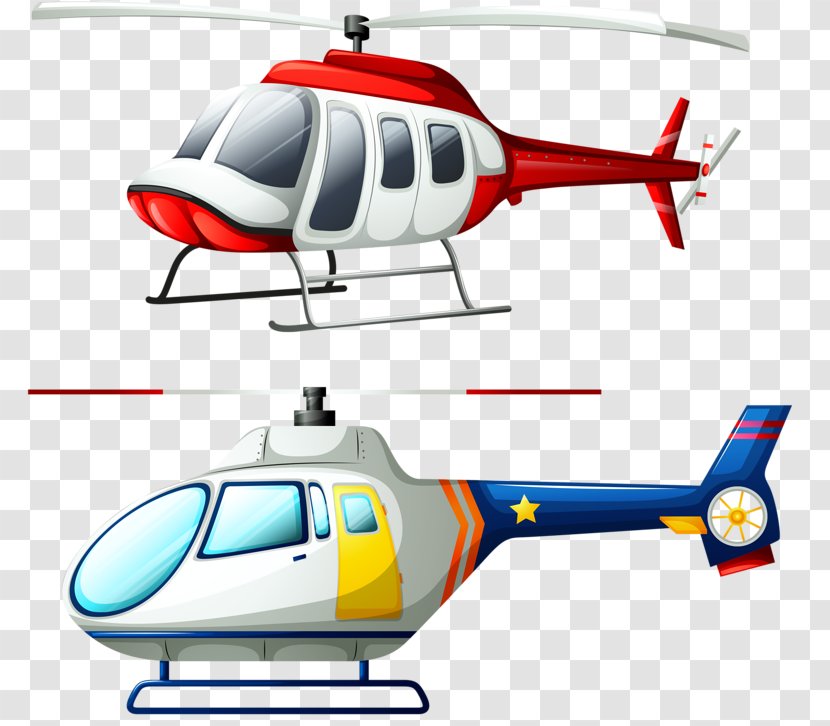 Helicopter Stock Photography Illustration - Vehicle - Two Helicopters Transparent PNG