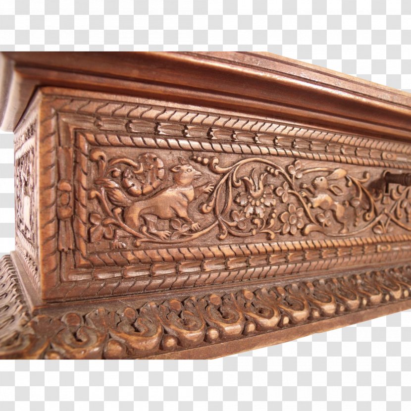 Wood Carving Casket Box Transparent PNG